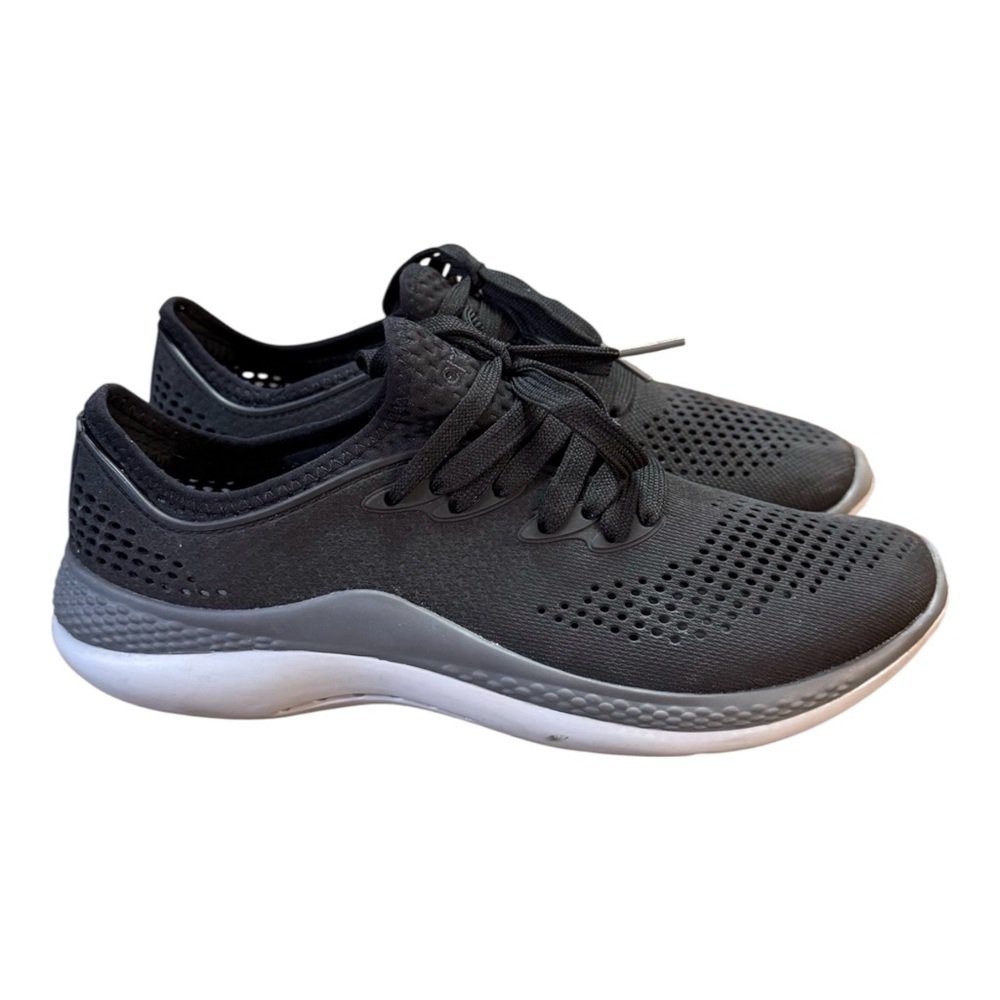 Crocs LiteRide 360 Pacer Sneakers Black/Slate Gray Women’s Size 8